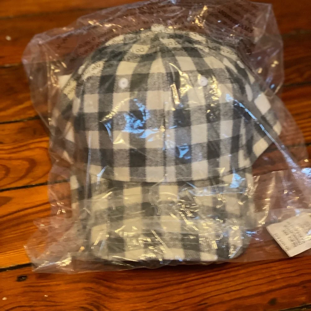 Buffalo Gingham Check Baseball Cap NWT